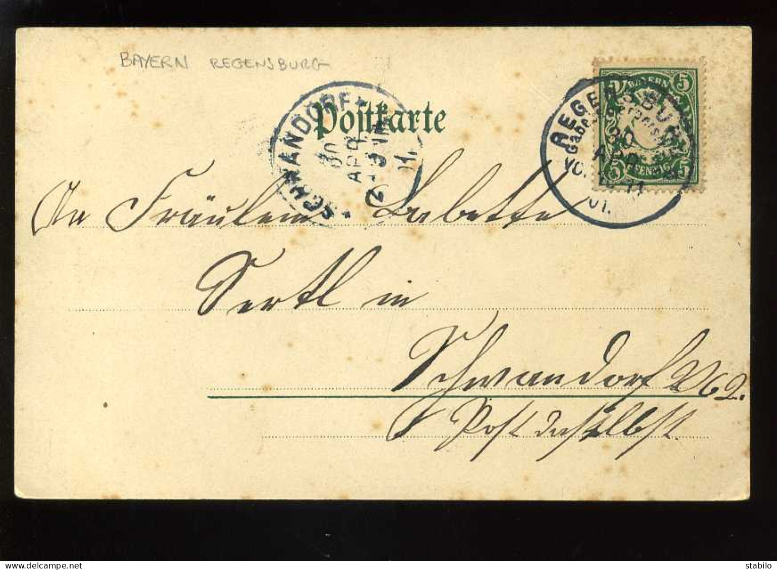 ALLEMAGNE - REGENSBURG - XIV. GENERAL VESAMMLUNG 20.21.22. APRIL 1901 - Regensburg