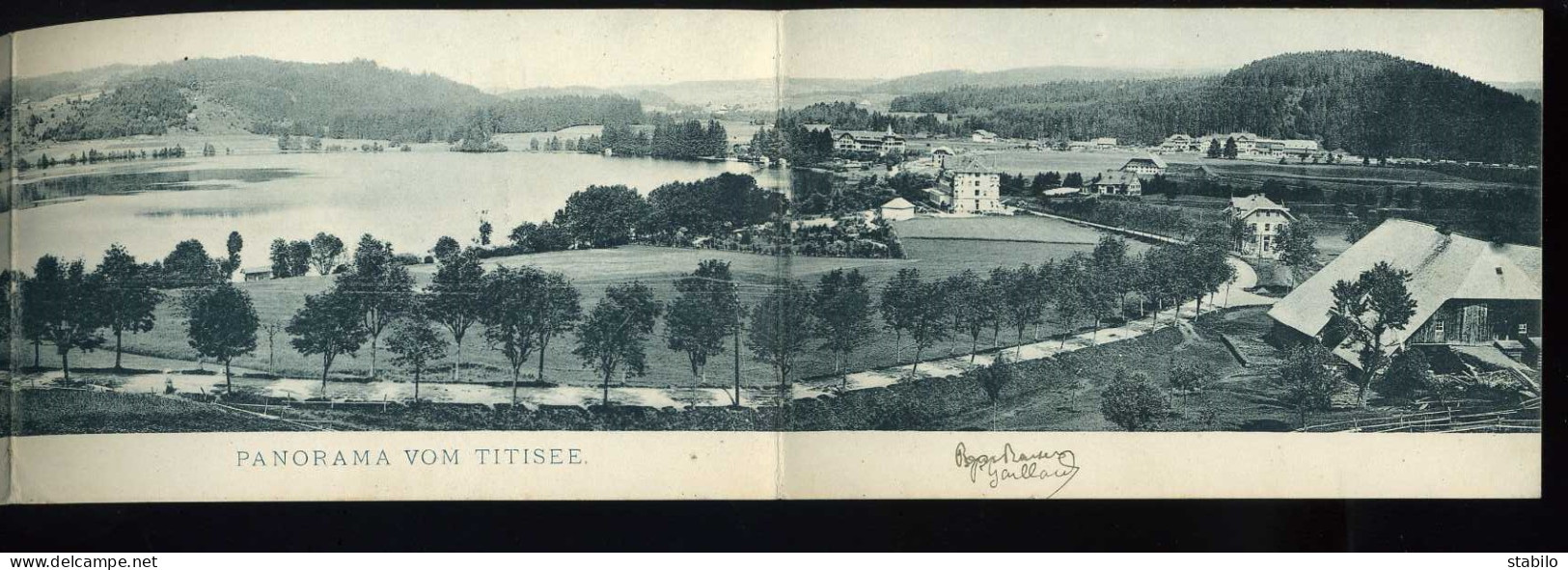 ALLEMAGNE - TITISEE - CARTE PANORAMIQUE 3 VOLETS - Titisee-Neustadt