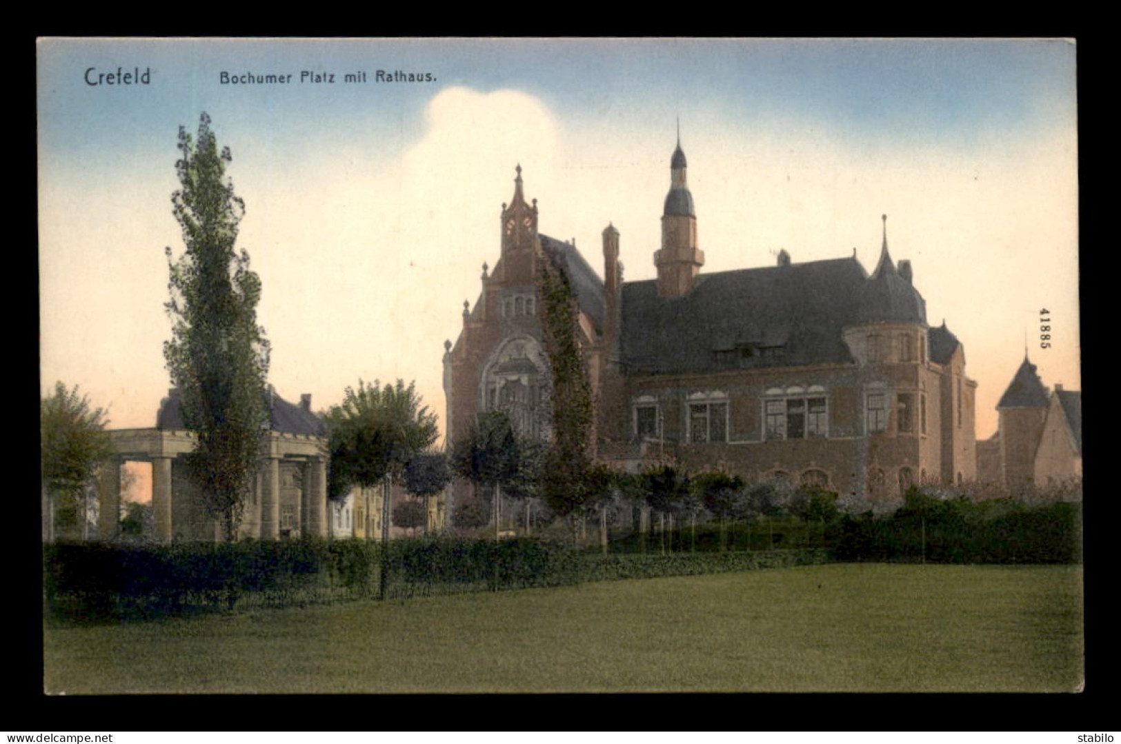 ALLEMAGNE - CREFELD - BOCHUMER PLATZ MIT RATHAUS - Otros & Sin Clasificación