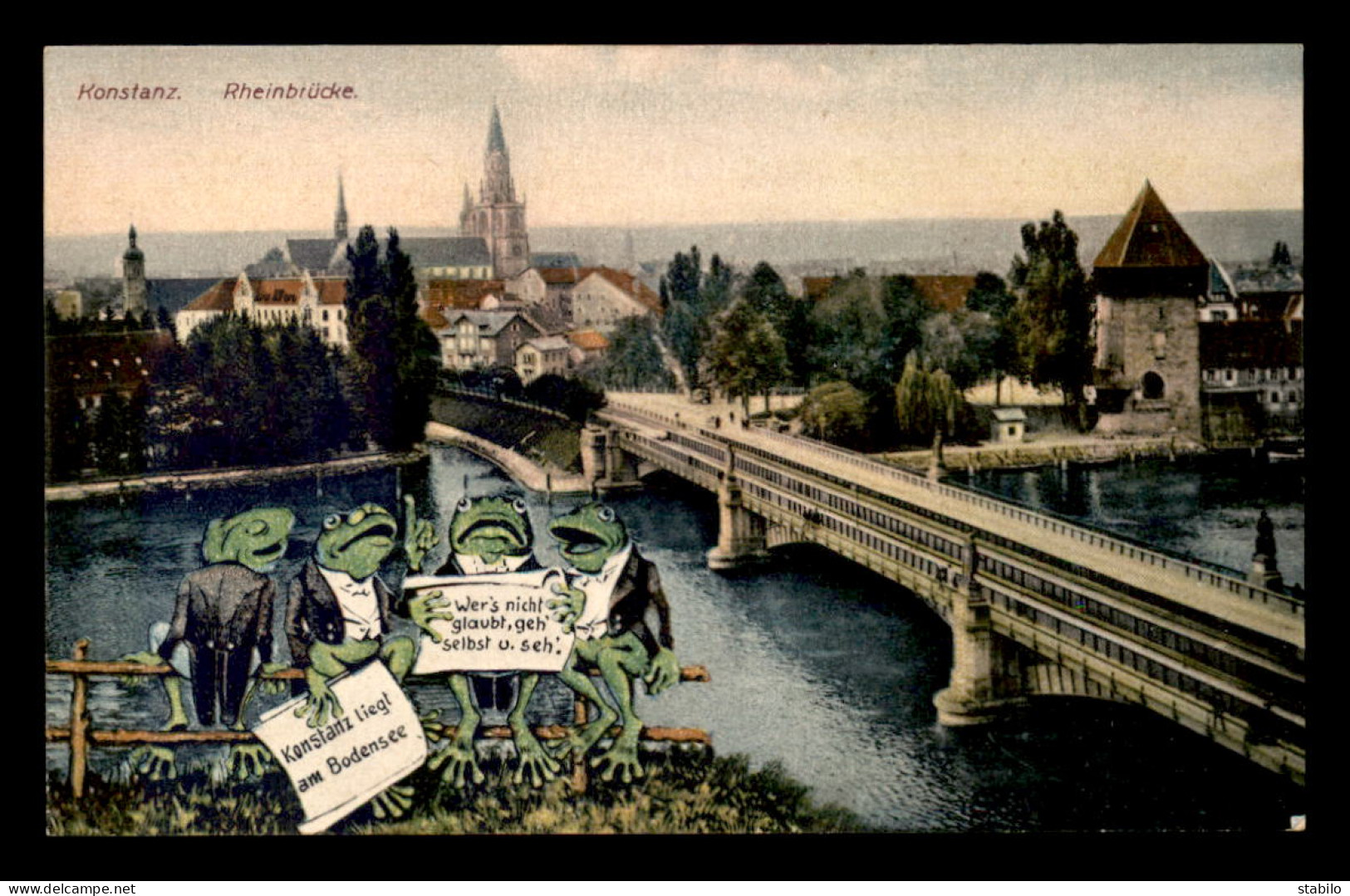 ALLEMAGNE - KONSTANZ - RHEINBRUCKE - GRENOUILLES - Konstanz