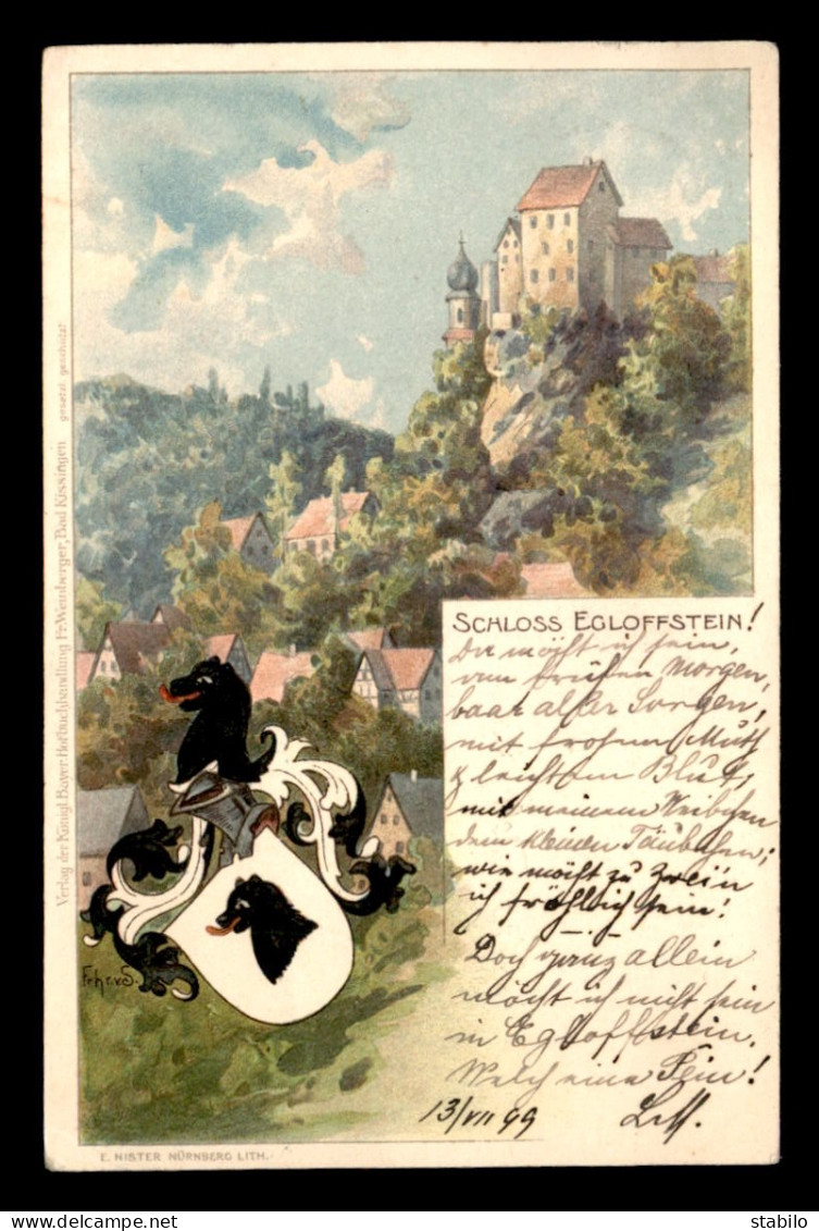 ALLEMAGNE - SCHLOSS EGLOFFSTEIN - CARTE ILLUSTREE - Otros & Sin Clasificación