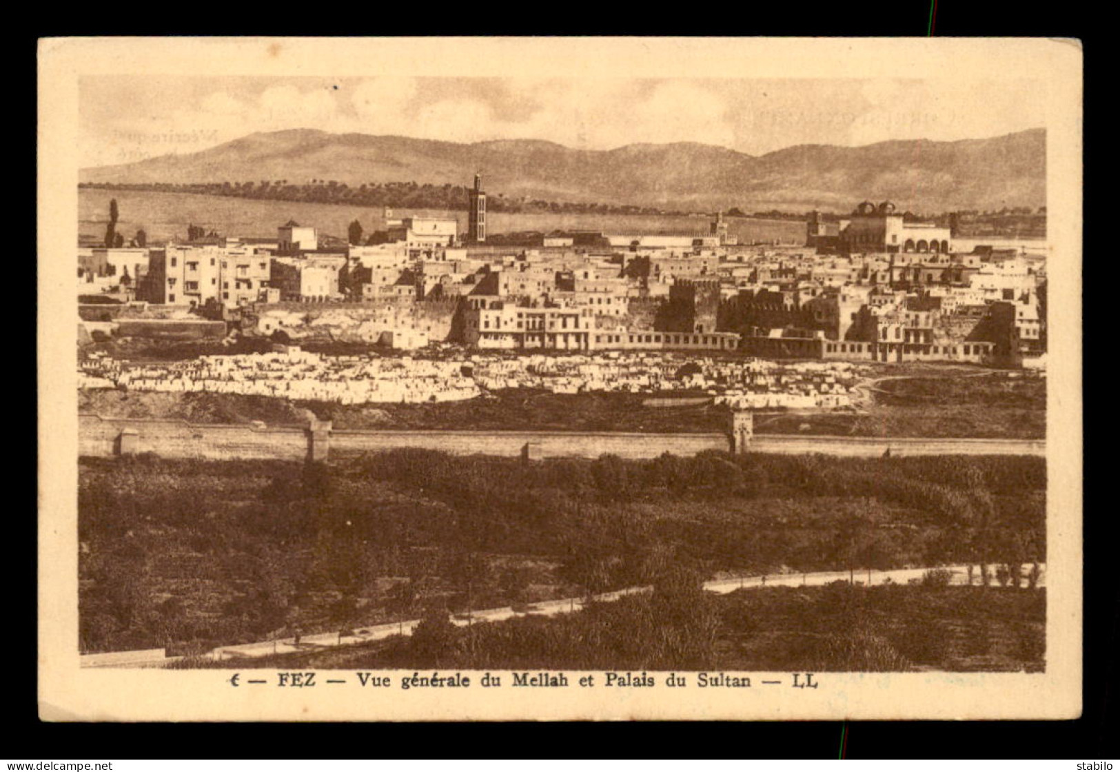 JUDAISME - FEZ (MAROC) - VUE GENERALE DU MELLAH ET PALAIS DU SULTAN - Jewish