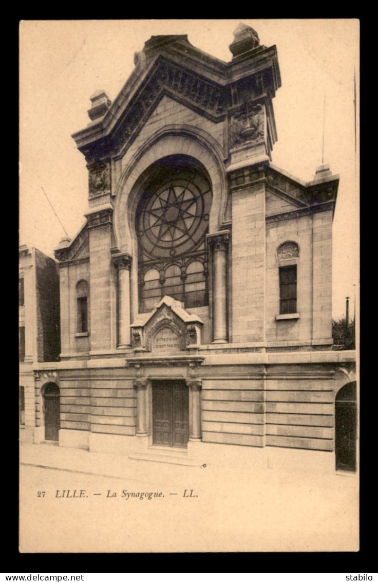 JUDAISME - LILLE (NORD) - LA SYNAGOGUE - Judaisme