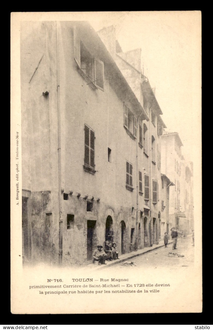 JUDAISME - TOULON (VAR) - RUE MAGNAC - CARRIERE DE ST-MICHAEL - QUARTIER JUIF - Jewish