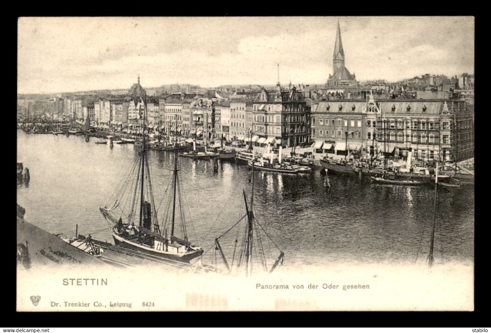 POLOGNE - STETTIN - PANORAMA- VOILIERS - Polen