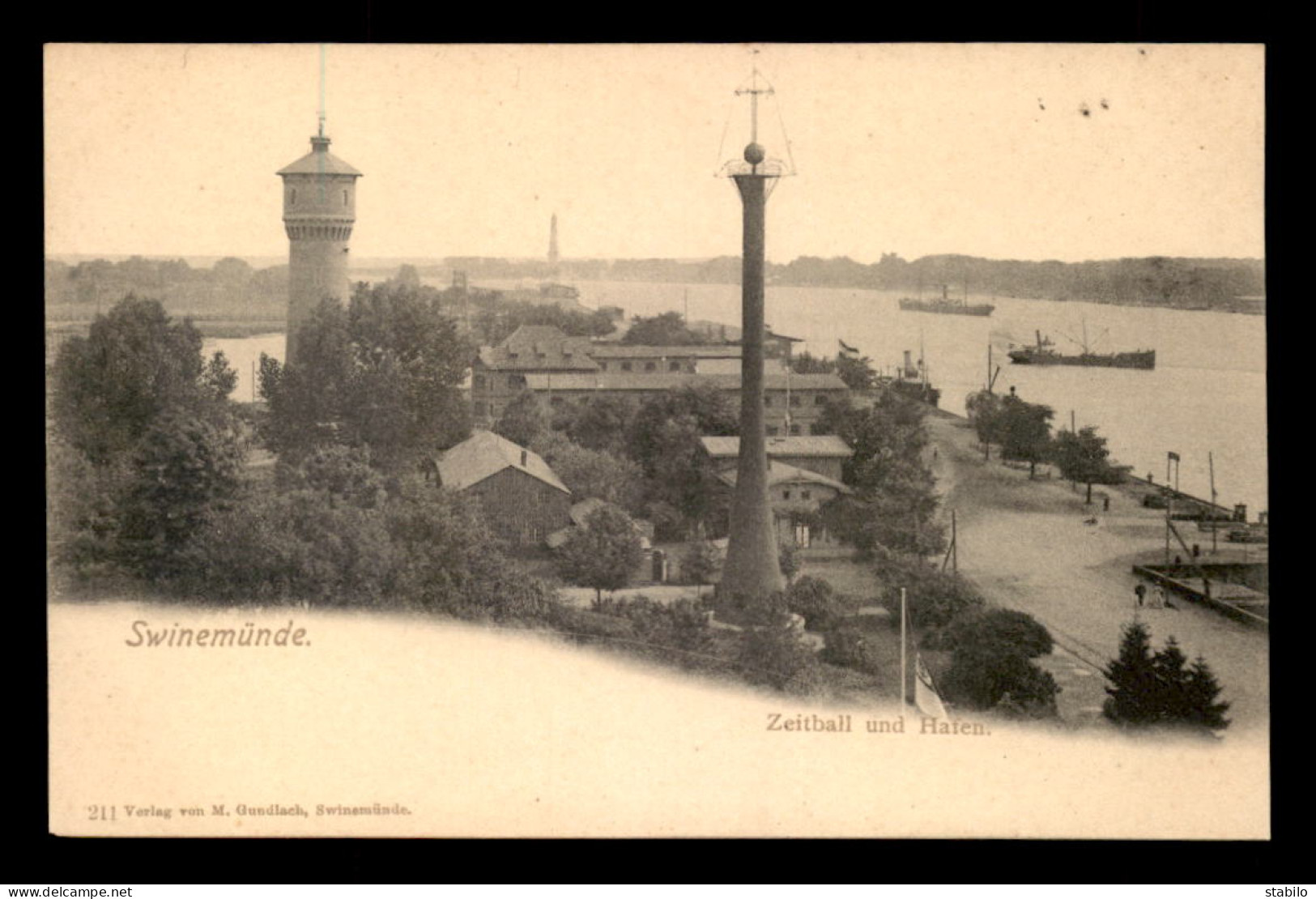 POLOGNE - SWINEMUNDE - ZEITBALL UND HAFEN - Polonia