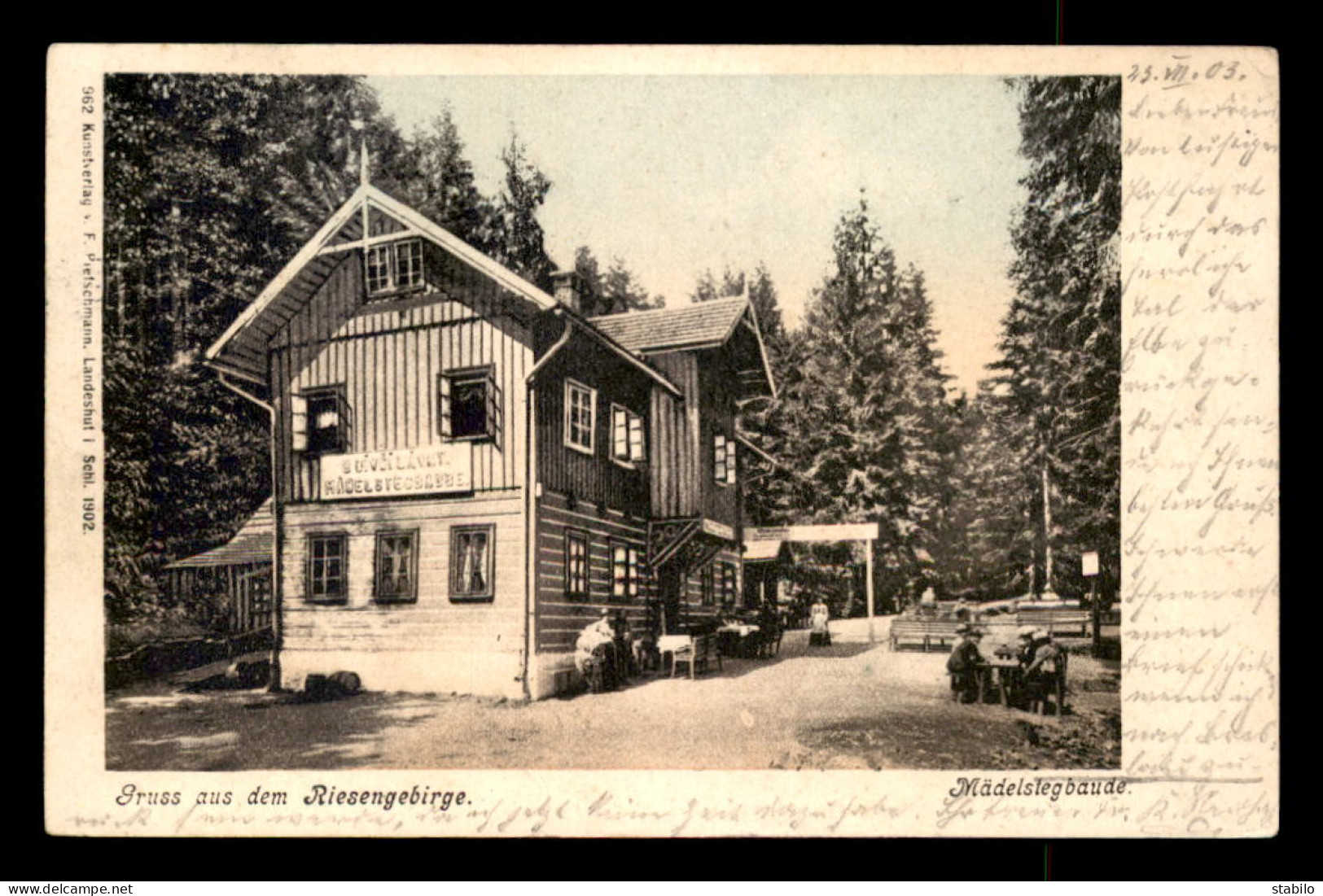 POLOGNE - GRUSS AUS DEM RIESENGEBIRGE - MADELSLEGBAUDE - VOIR ETAT - Polonia