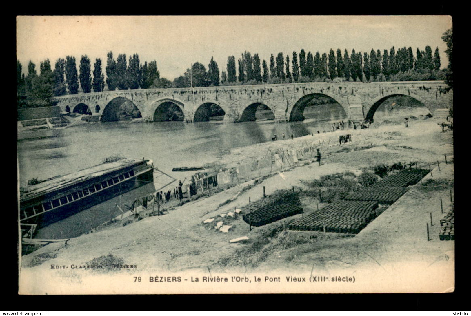 34 - BEZIERS - LA RIVIERE L'ORB ET LE PONT VIEUX - Beziers