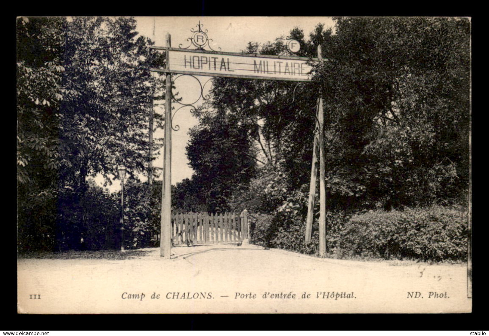 51 - CAMP DE CHALONS - PORTE D'ENTREE DE L'HOPITAL - Camp De Châlons - Mourmelon