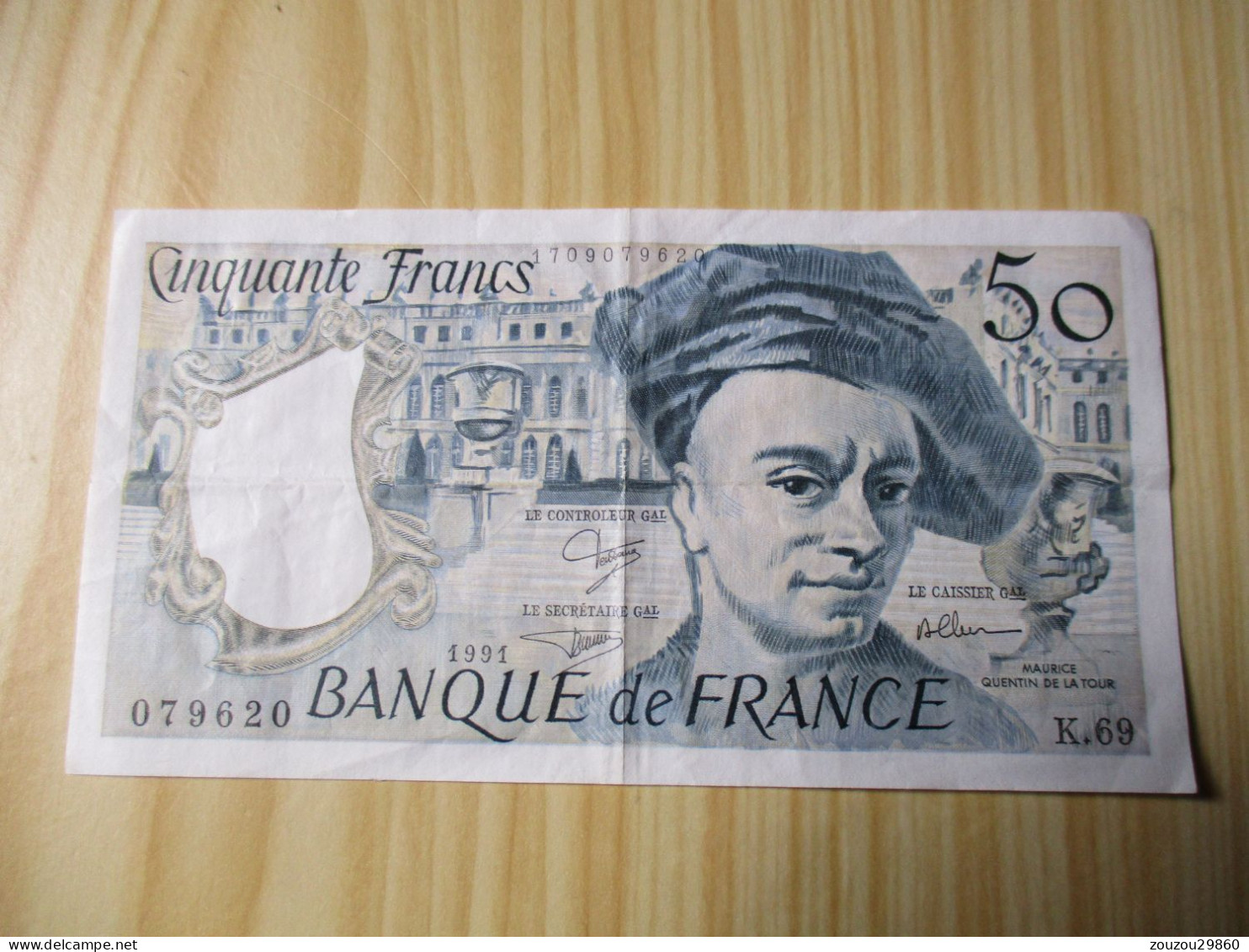 France - Billet 50 Francs Quentin De La Tour 1991. - 50 F 1976-1992 ''Quentin De La Tour''