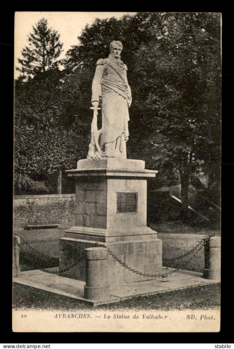 50 - AVRANCHES - STATUE DE VALHUBERT - Avranches