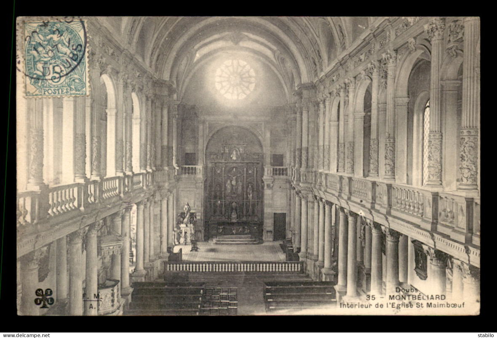 25 - MONTBELIARD - INTERIEUR DE L'EGLISE ST-MAIMBOEUF - Montbéliard