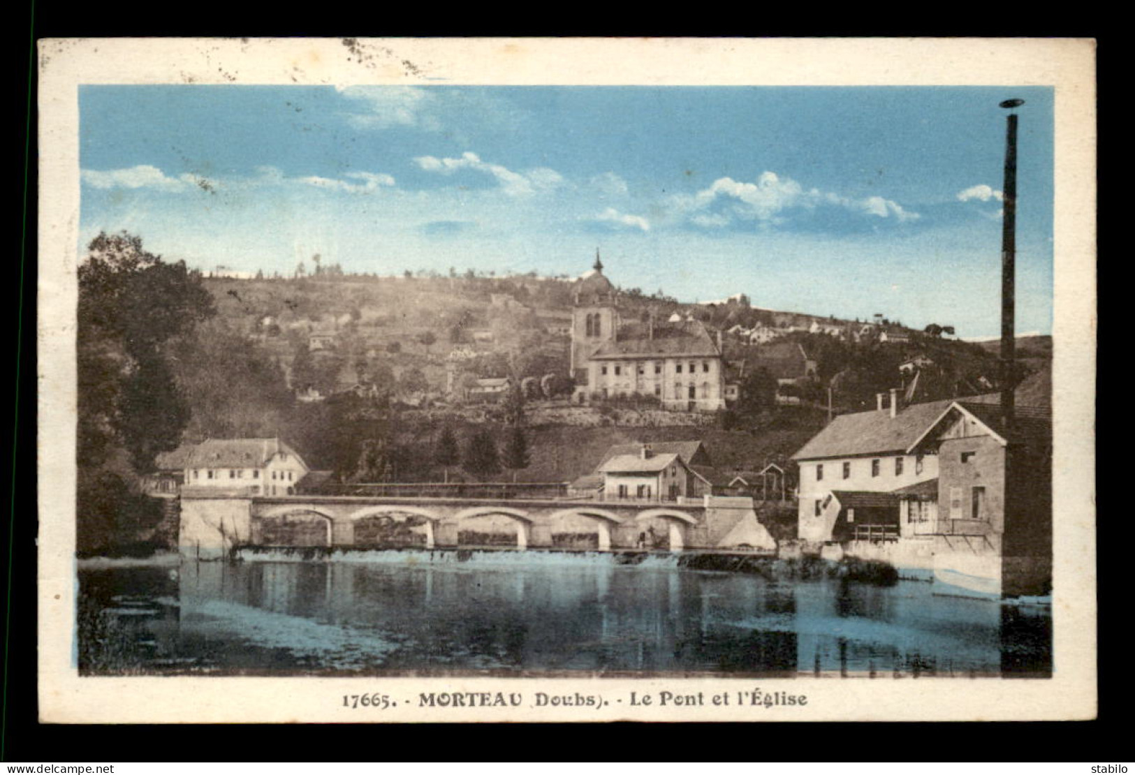 25 - MORTEAU - LE PONT ET L'EGLISE - Sonstige & Ohne Zuordnung