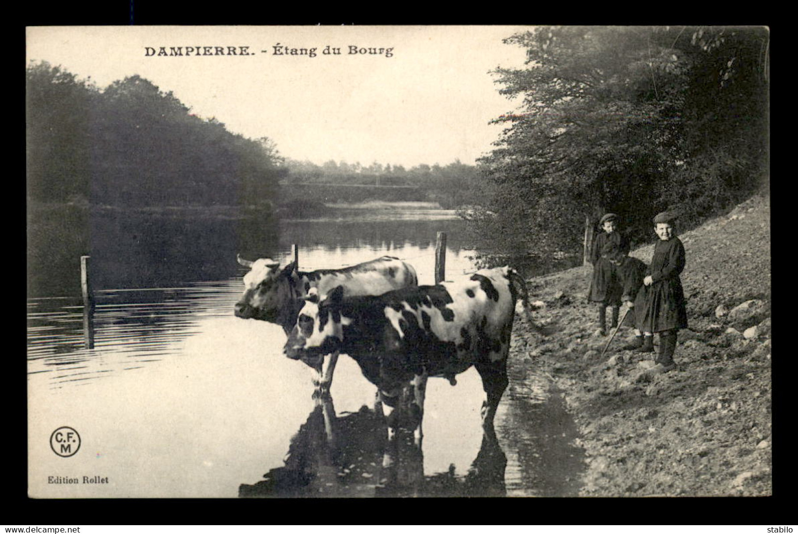 27 - DAMPIERRE - VACHES A L'ETANG DU BOURG - Autres & Non Classés