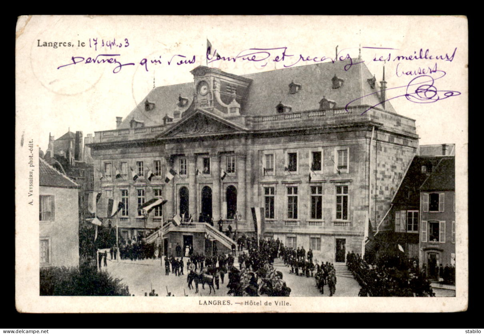 52 - LANGRES - RECEPTION A L'HOTEL DE VILLE - Langres