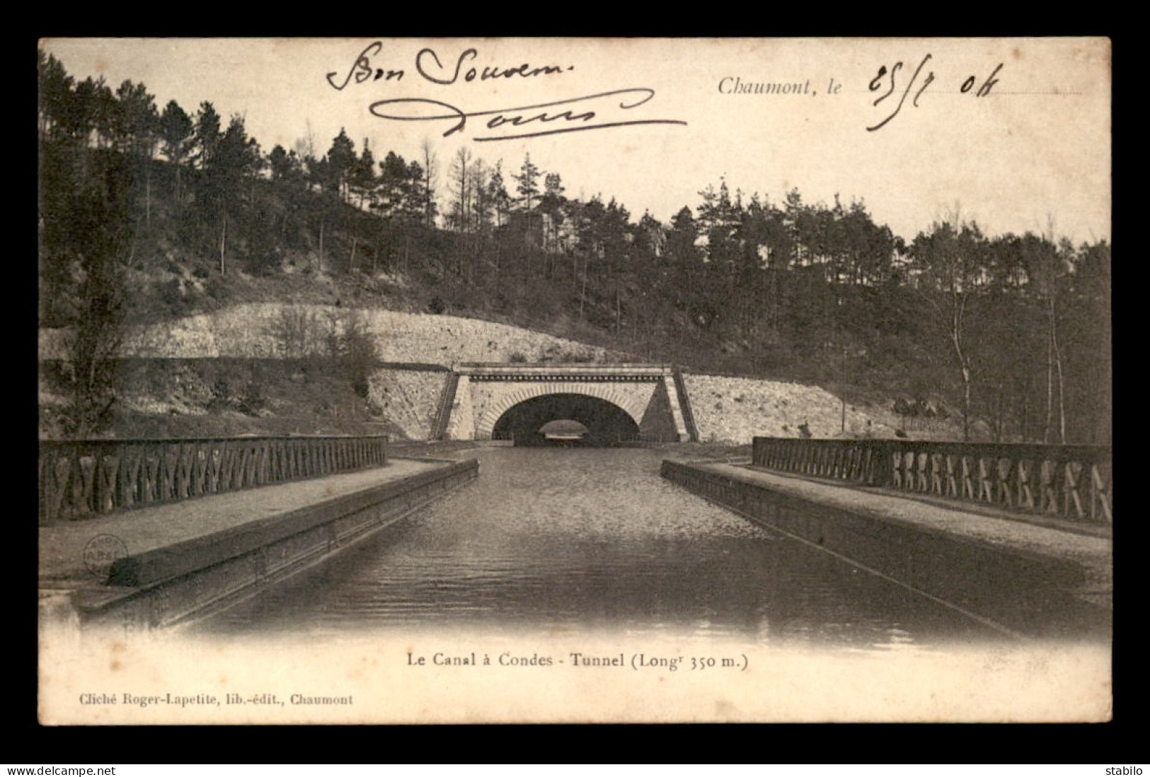 52 - CHAUMONT - LE CANAL A CONDES - Chaumont