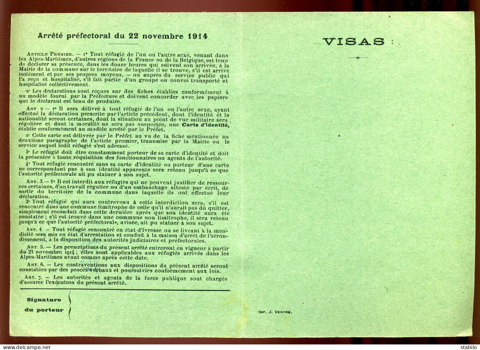 CARTE D'IDENTITE - MR GERARD LEON CONSTANT NE A RARECOURT - 55 - Non Classés