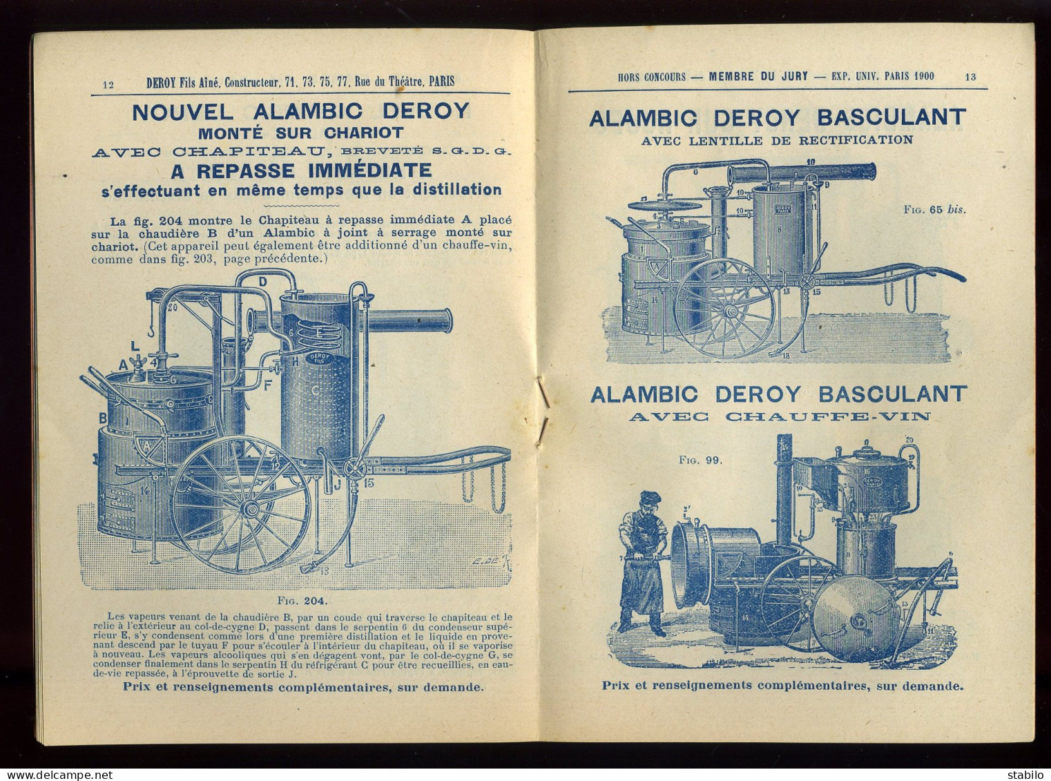 EXTRAIT DU GUIDE PRATIQUE DU DISTILLATEUR - ALAMBICS - BOUILLEURS ET DISTILLATEURS "DEROY FILS" PARIS XVE - Bricolage / Technique