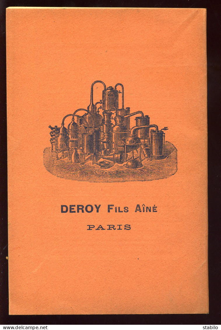 AIDE MEMOIRE DES DISTILLATEURS "DEROY FILS" PARIS XVE - Bricolage / Técnico