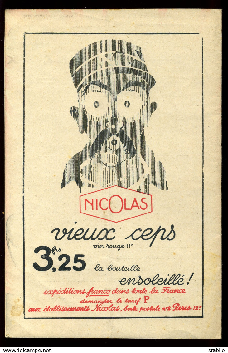 L'ANIMATEUR DES TEMPS NOUVEAU "LE VRAI VISAGE DU SOCIALISME" - N° 317 AVRIL 1932 - COUVERTURE DE LEON BLOT - 1900 - 1949