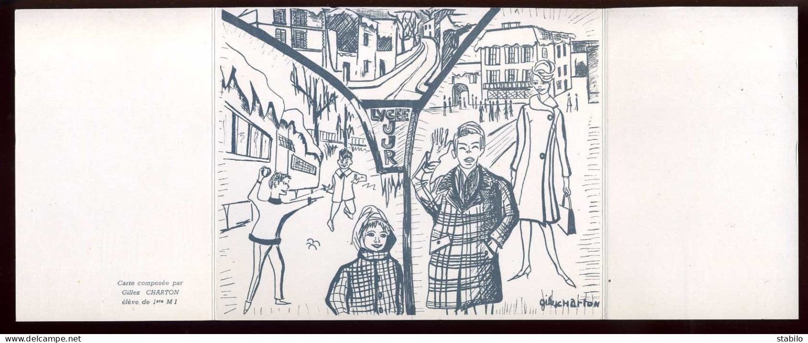 MONTMORENCY - LYCEE J.J. ROUSSEAU - JOYEUX NOEL 1961 - DESSIN DE GILLES CHARTON, ELEVE - Other & Unclassified