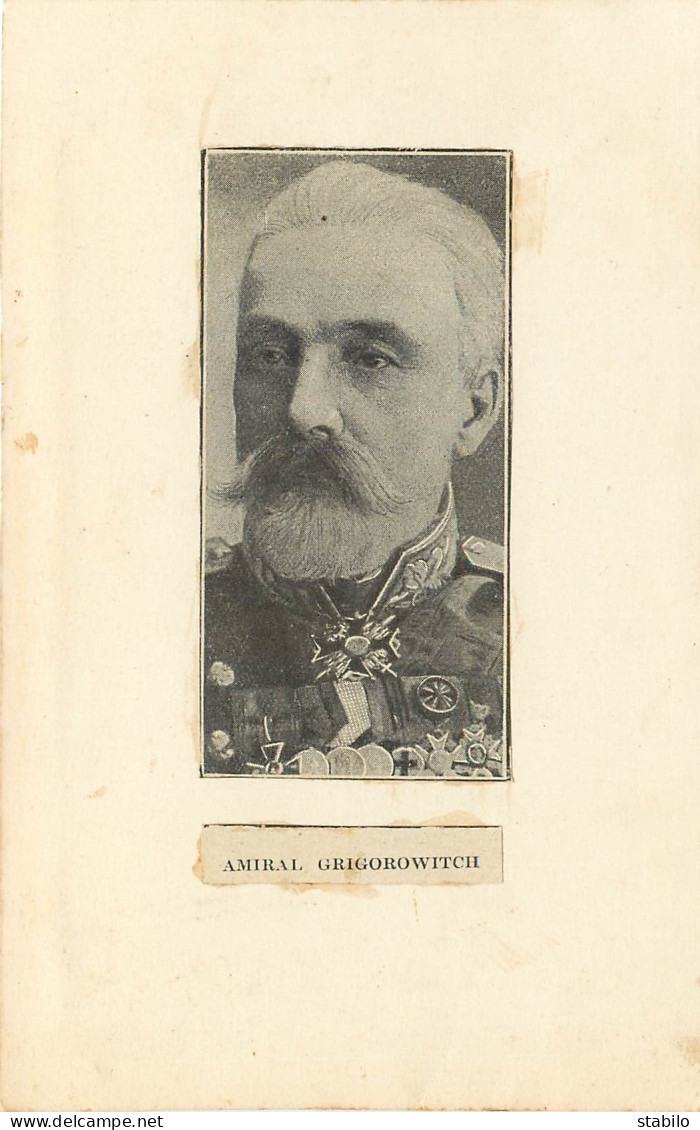 RUSSIE - PORTRAIT DE L'AMIRAL GRIGOROWITCH - Historical Documents