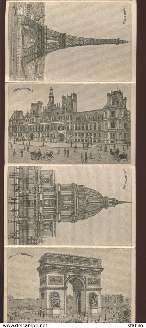 PARIS 9EME - GRAND BAZAR DE L'OUEST ET D'AMSTERDAM - DEPLIANT PUBLICITAIRE ILLUSTRE - Werbung