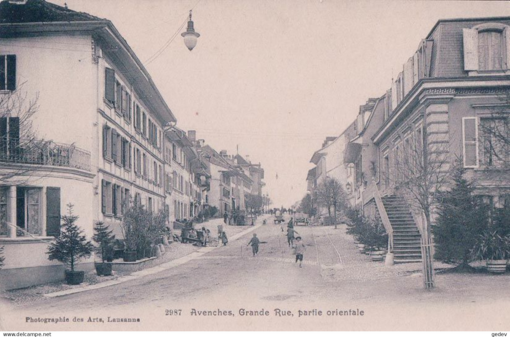 Avenches VD, Grande Rue Animée (2987) - Avenches