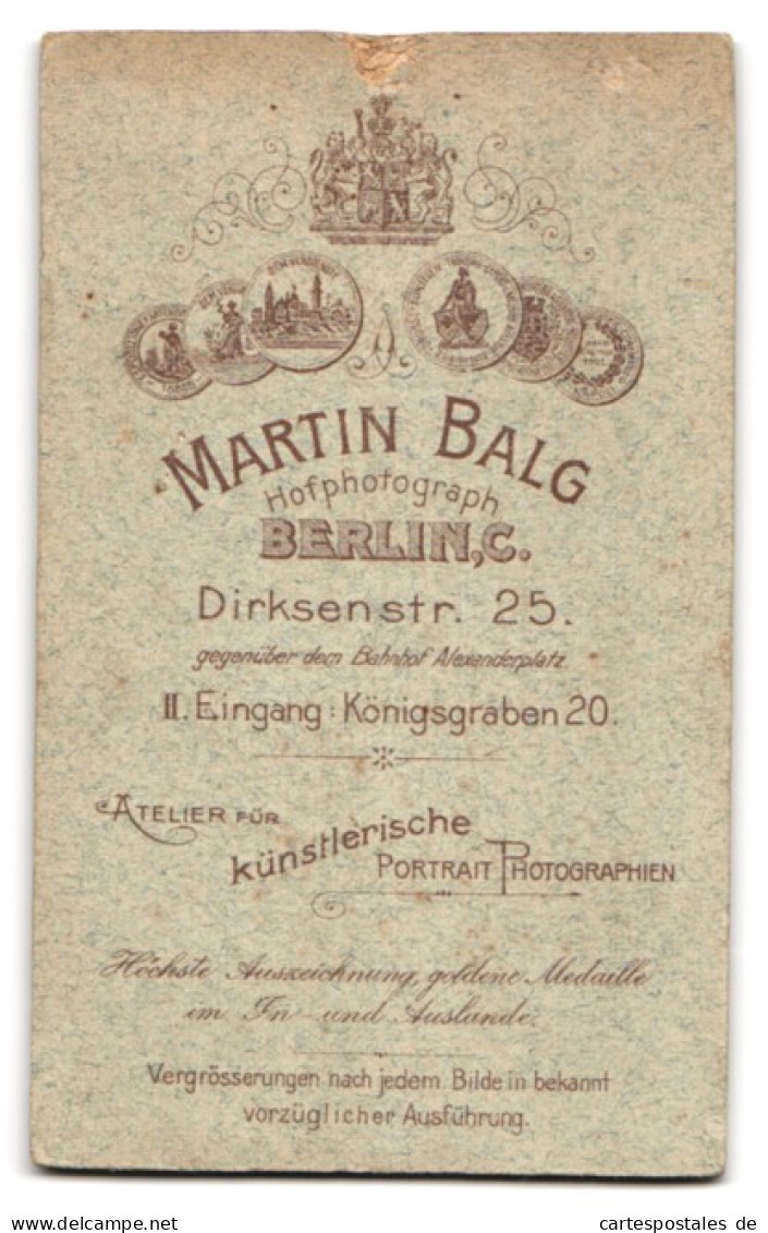 Fotografie Martin Balg, Berlin-C., Dirksenstr. 25, Junge Dame Im Hübschen Kleid  - Anonymous Persons