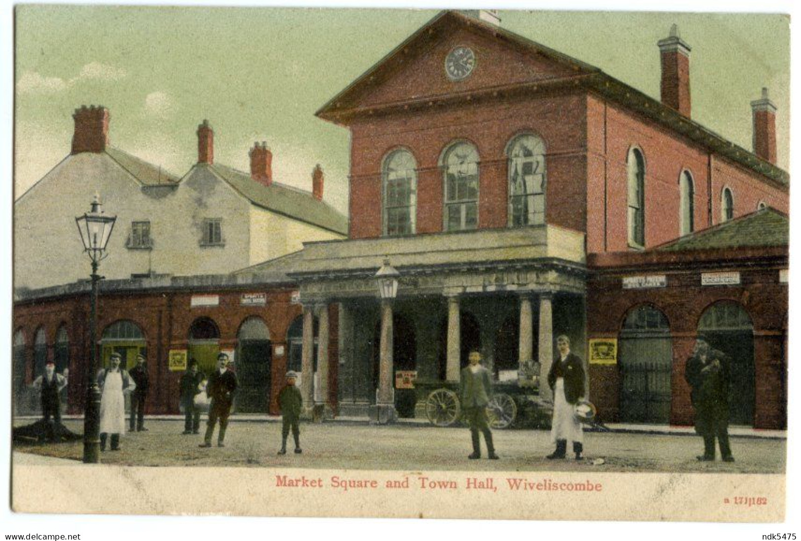 WIVELISCOMBE : MARKET SQUARE AND TOWN HALL - Altri & Non Classificati