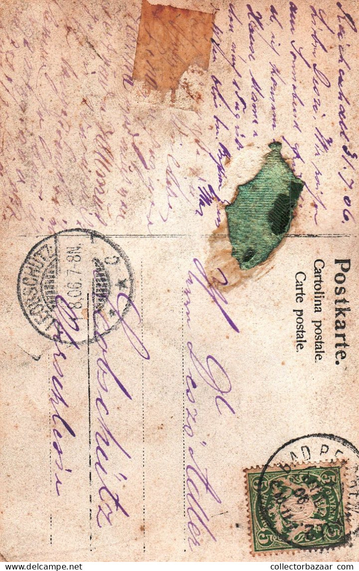 1906 Bad Reichenhall To Leobschütz Oberschlesien Poland - Lettres & Documents