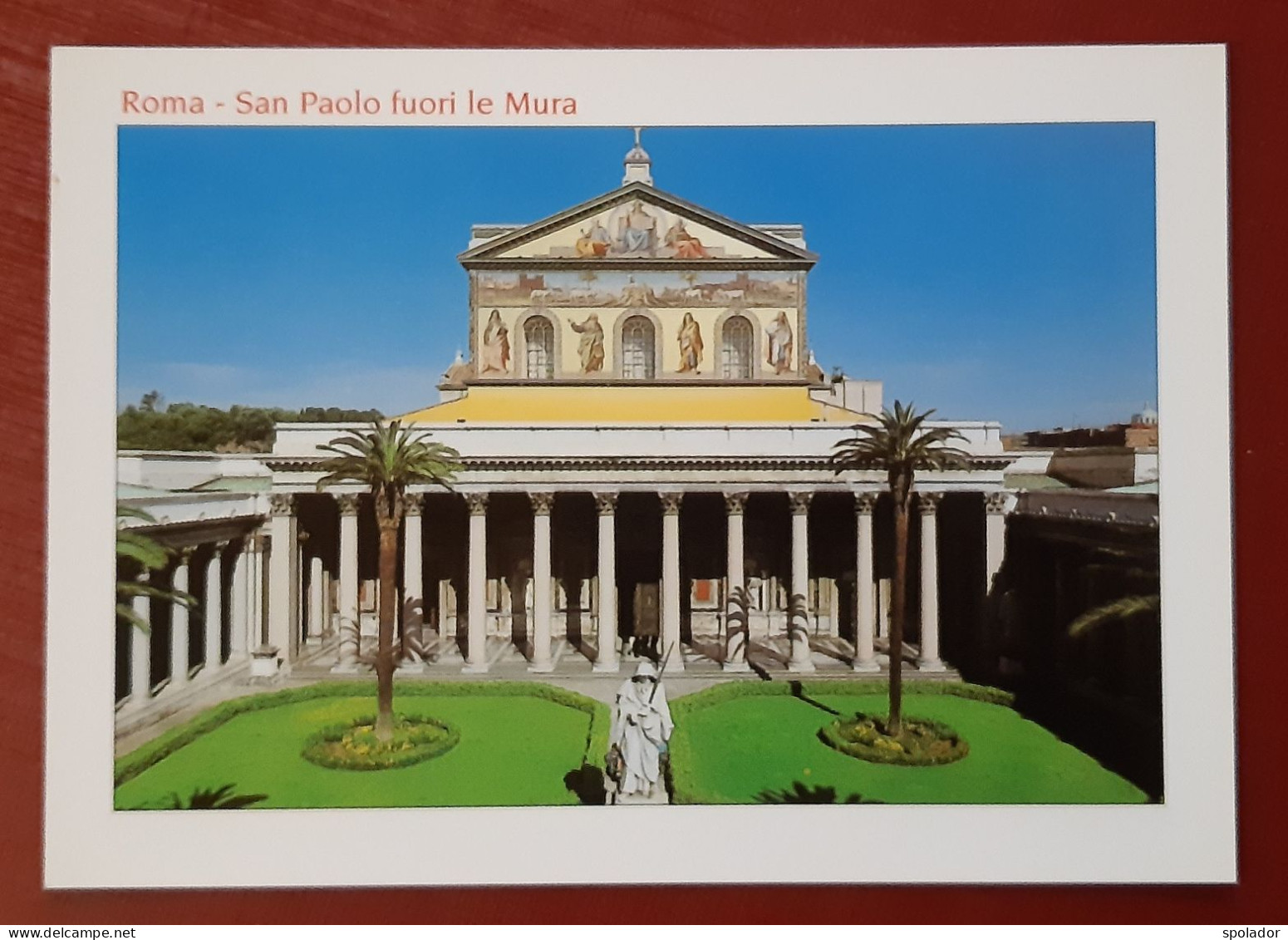 ROMA-Italy-La Basilica Di San Paolo Fuori Le Mura-Vintage Postcard-unused-80s - Andere Monumenten & Gebouwen