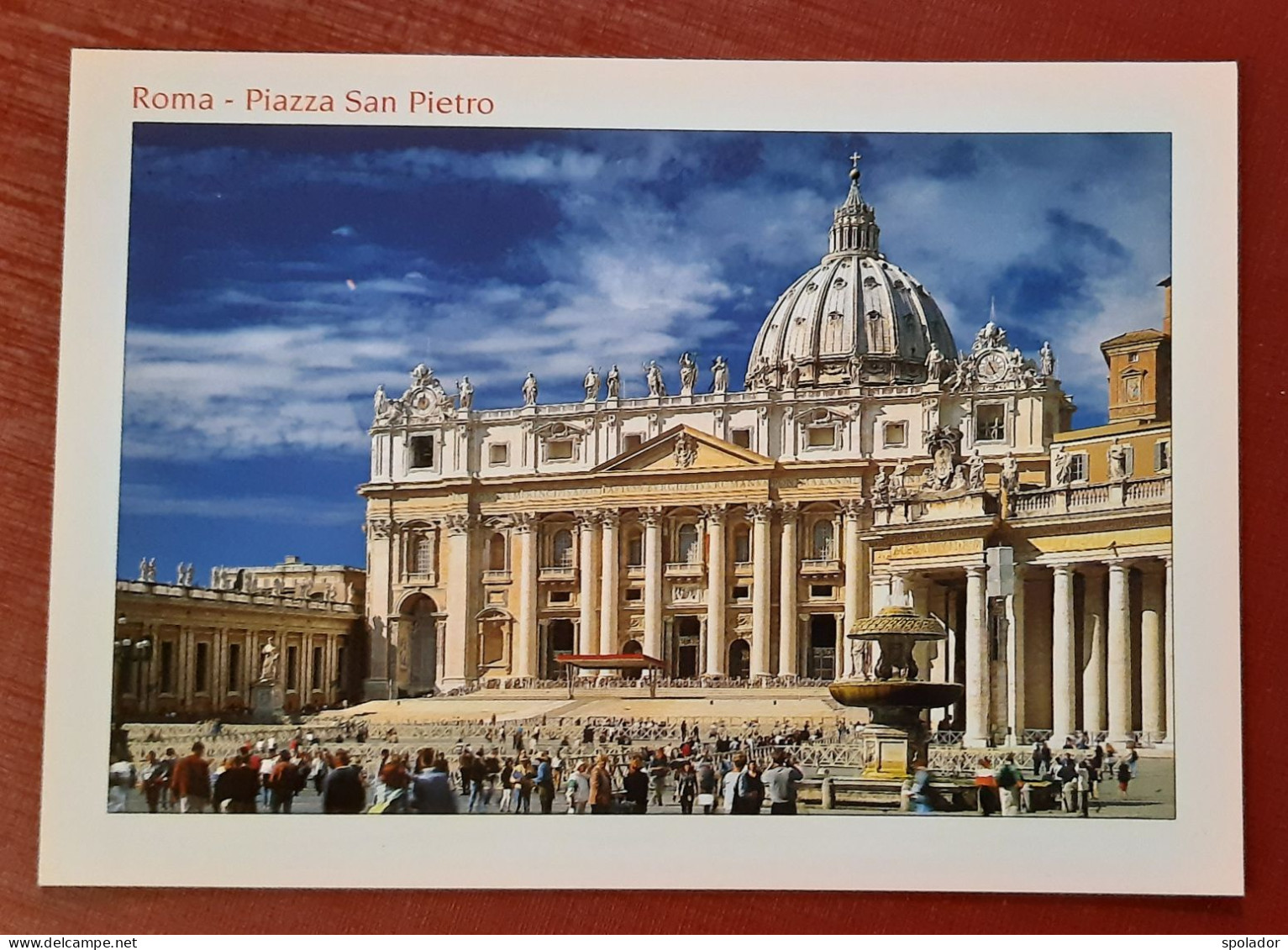 ROMA-Italy-Piazza San Pietro-Vintage Postcard-unused-80s - Otros Monumentos Y Edificios