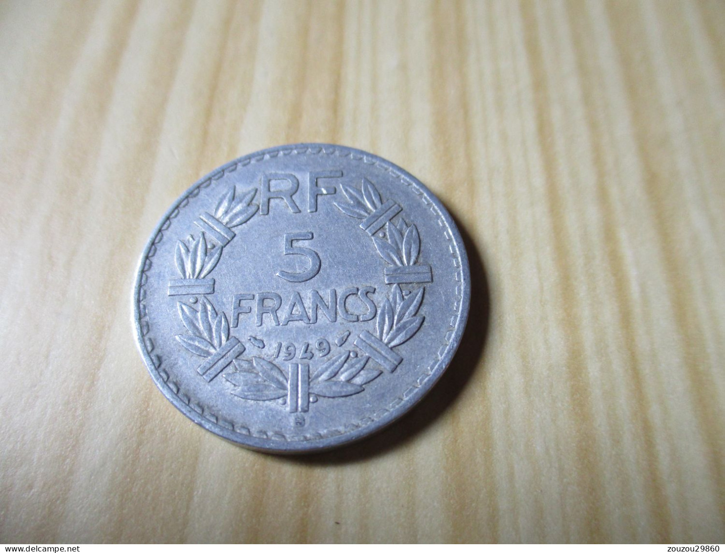 France - 5 Francs Lavrillier 1949 B Alu.N°736. - 5 Francs