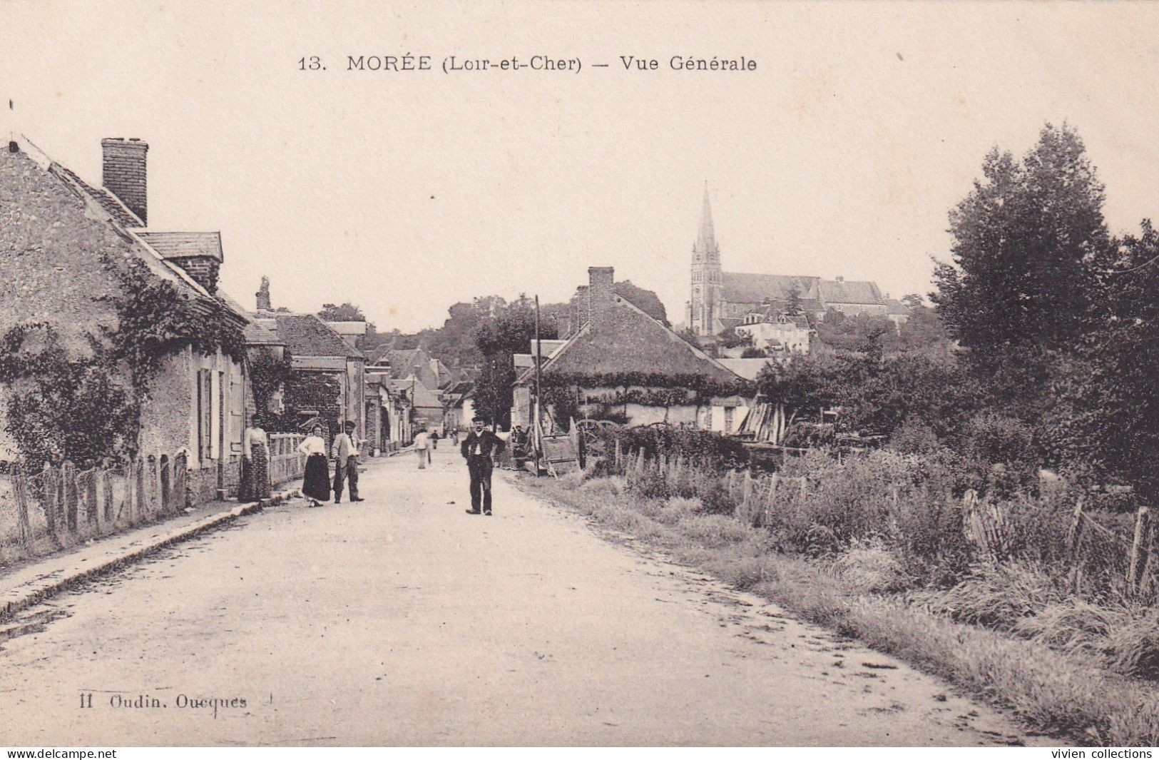 Morée (41 Loir Et Cher) Vue Générale - édit. Oudin N° 13 Carte Précurseur - Moree