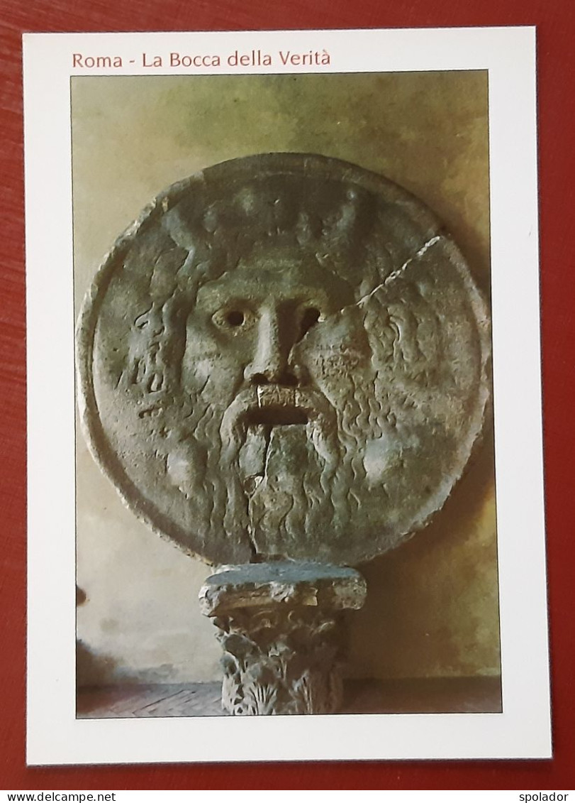 ROMA-Italy-Chiesa Di Santa Maria In Cosmedin-La Bocca Della Verita-Vintage Postcard-unused-80s - Andere Monumenten & Gebouwen