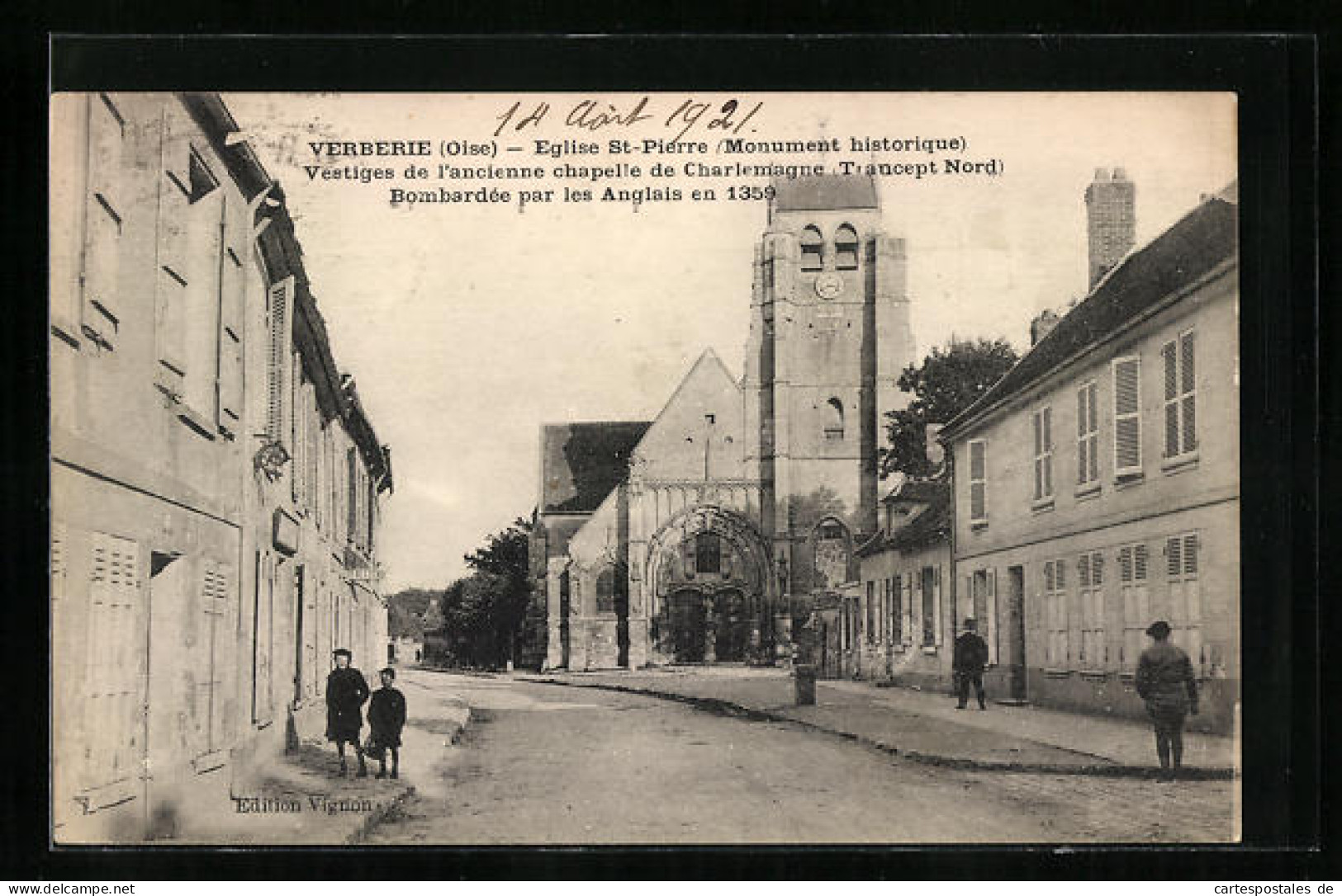 CPA Verberie, Eglise St-Pierre, Monument Historique  - Verberie