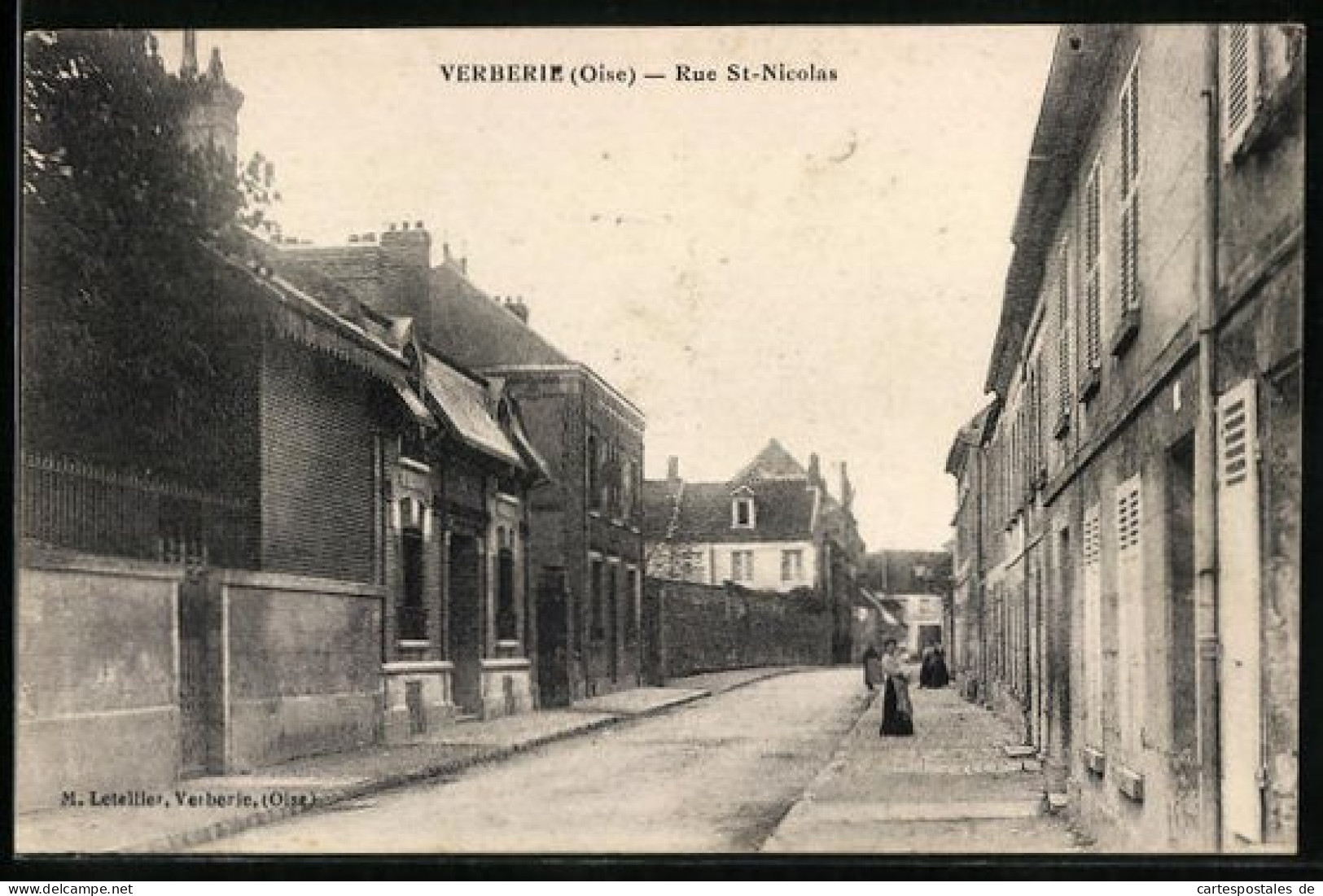 CPA Verberie, Rue St-Nicolas  - Verberie