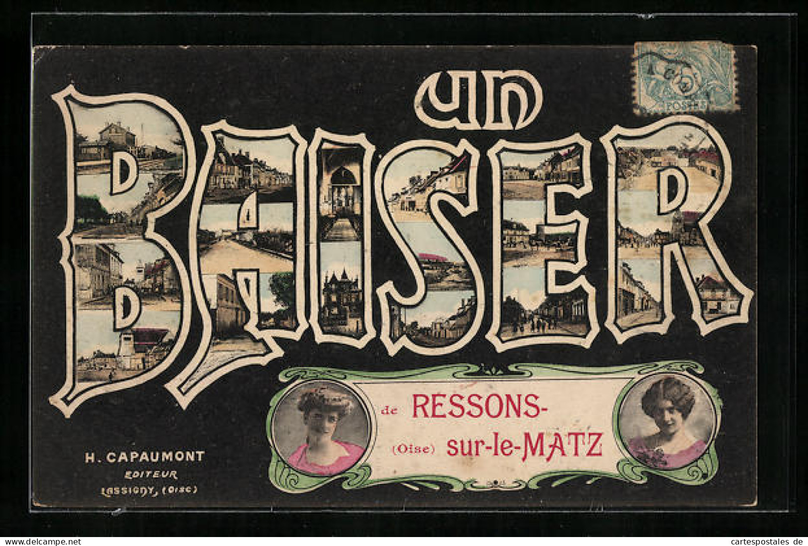 CPA Ressons-sur-Matz, Un Baiser  - Ressons Sur Matz