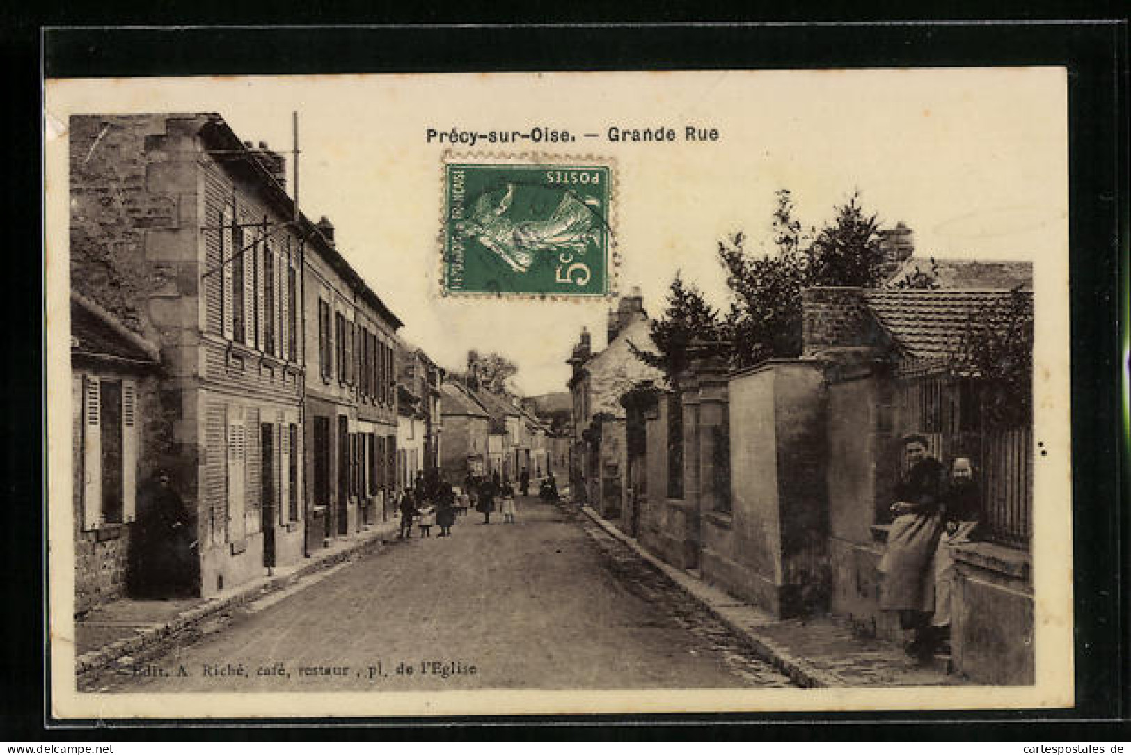 CPA Precy-sur-Oise, Grande Rue  - Other & Unclassified