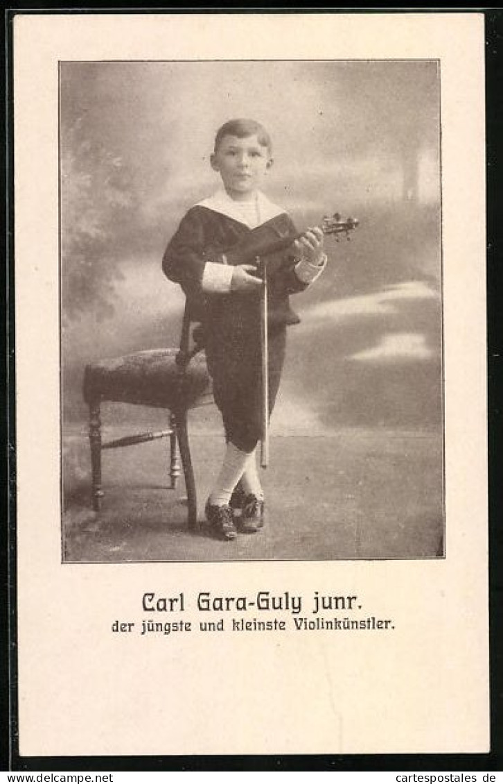 AK Kleiner Violinenkünstler Carl Gara-Guly Junr.  - Música Y Músicos