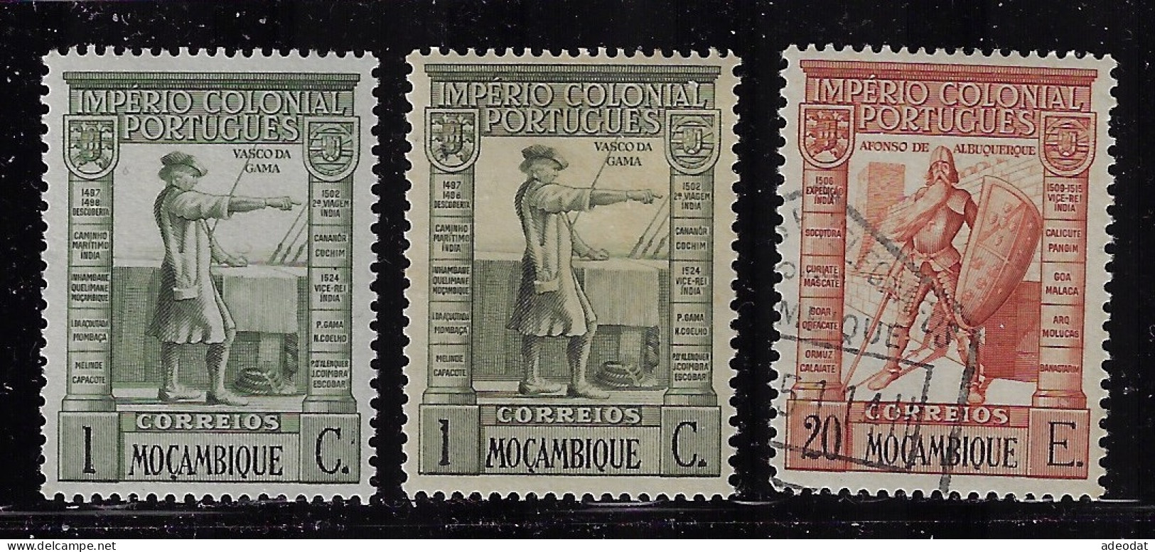 MOZAMBIQUE 1938   SCOTT#270(2),247  MH  CV $6.50 - Mosambik