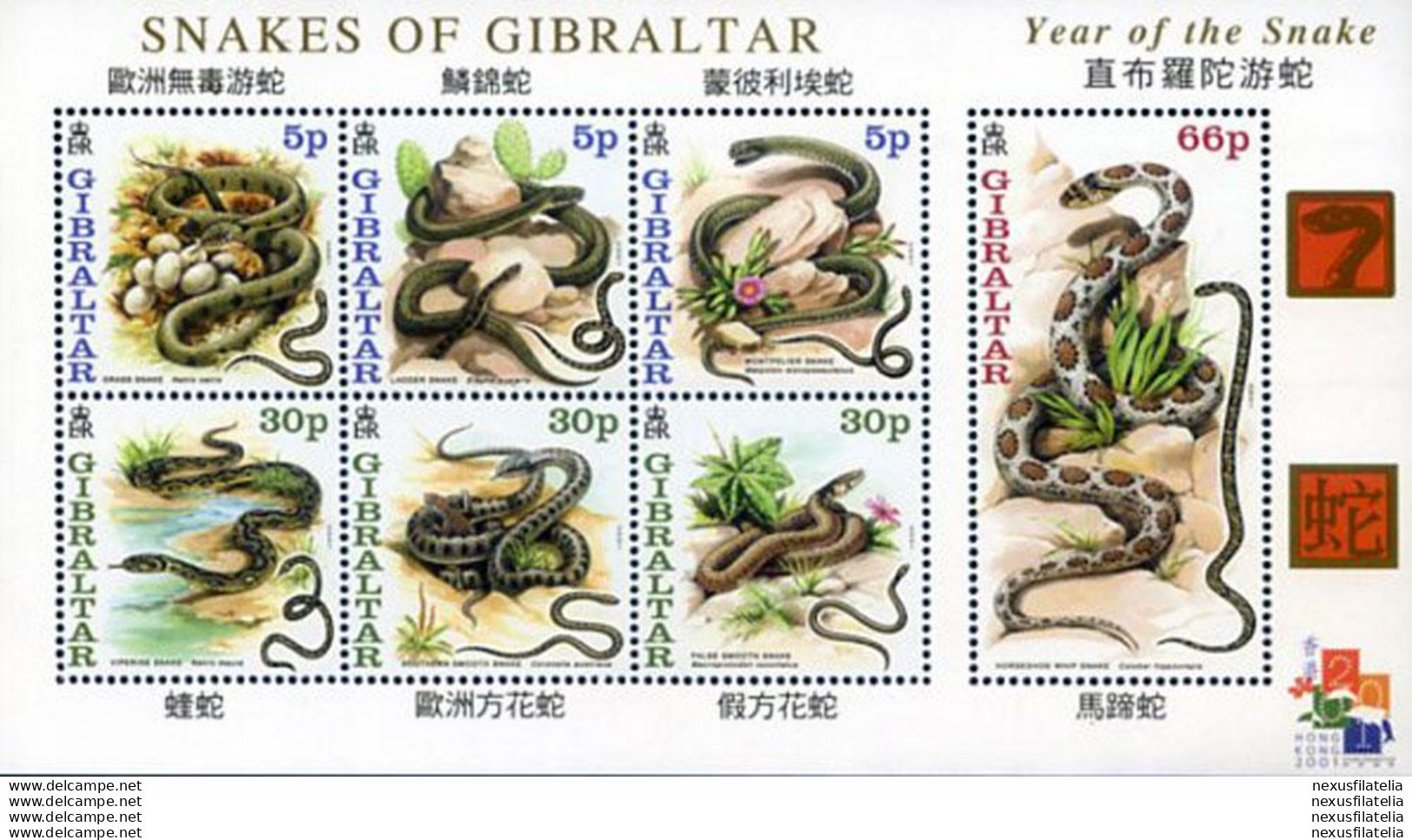 Fauna. Serpenti 2001. - Gibraltar