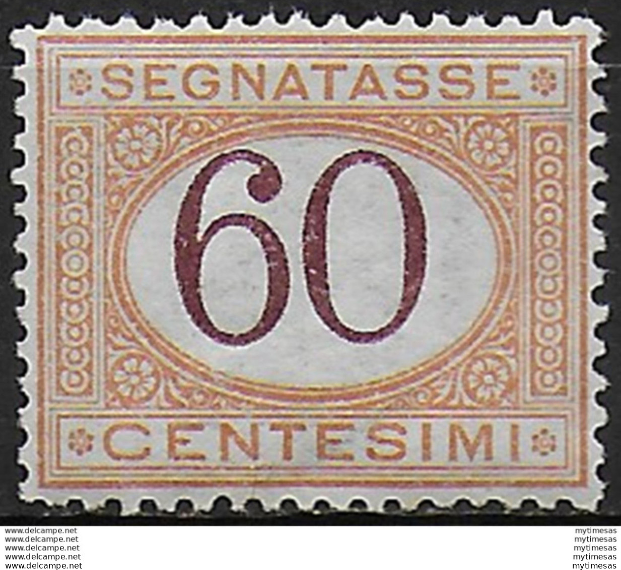 1924 Italia Segnatasse 60c. Bc MNH Sassone N. 33 - Altri & Non Classificati