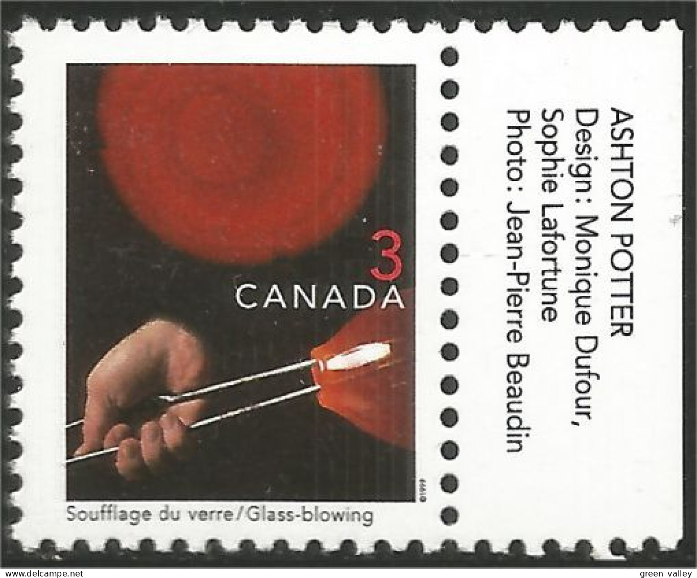 Canada Soufflage Verre Glass Blowing MNH ** Neuf SC (C16-75apa) - Unused Stamps