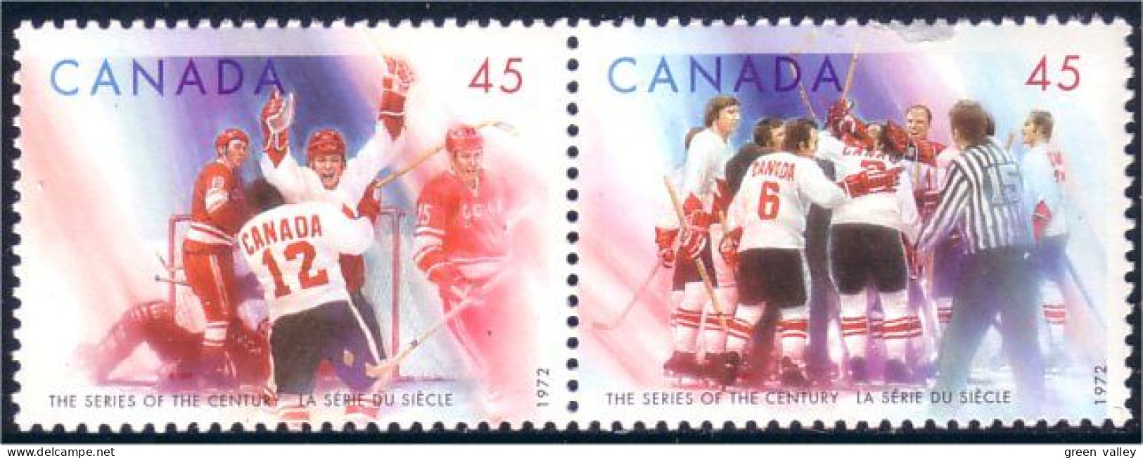 Canada Hockey Se-tenant Pair MNH ** Neuf SC (C16-60ab) - Hockey (Ijs)