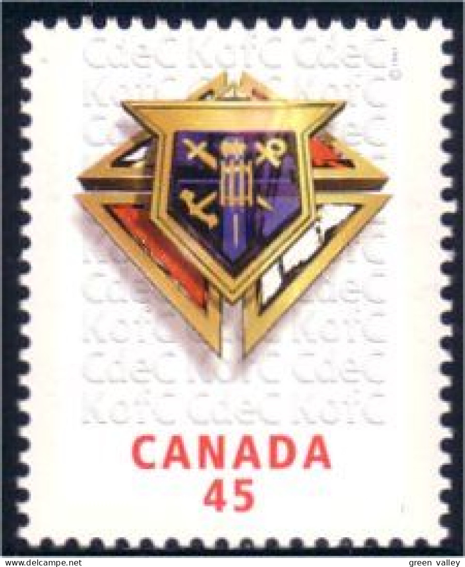 Canada Armoiries Knights Of Columbus Coat Of Arms Chevaliers De Colomb MNH ** Neuf SC (C16-56c) - Timbres