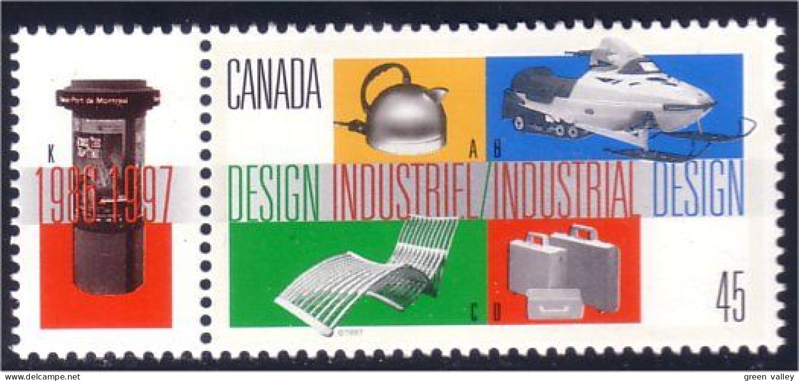Canada Industrial Design Afficheur Spectacle Billboard MNH ** Neuf SC (C16-54na) - Ongebruikt