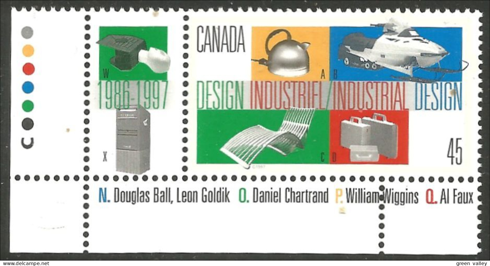 Canada Industrial Design Mailbox Boite à Lettres MNH ** Neuf SC (C16-54ub) - Sonstige & Ohne Zuordnung