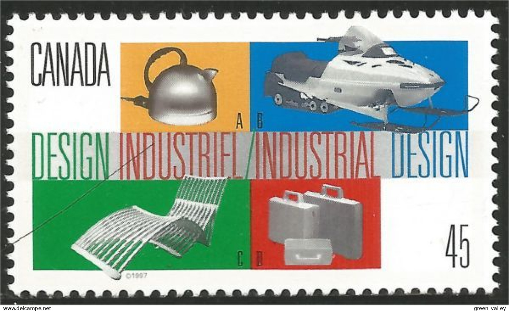 Canada Industrial Design MNH ** Neuf SC (C16-54a) - Ongebruikt